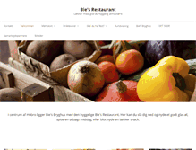 Tablet Screenshot of biesrestaurant.dk